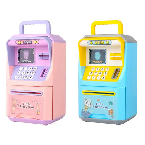 Educational Multifunctional Password Piggy Bank – ATM-Style Money Box for Kids