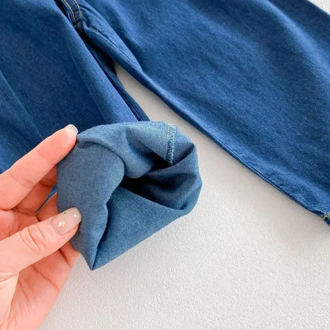 Kids Loose Jeans – Fashionable Denim Wide-Leg Trousers for Boys & Girls