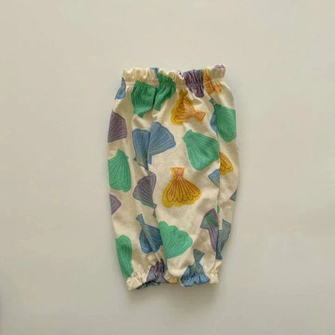 Baby Cotton Baggy Harem Pants – Summer Cartoon Print Anti-Mosquito Pants