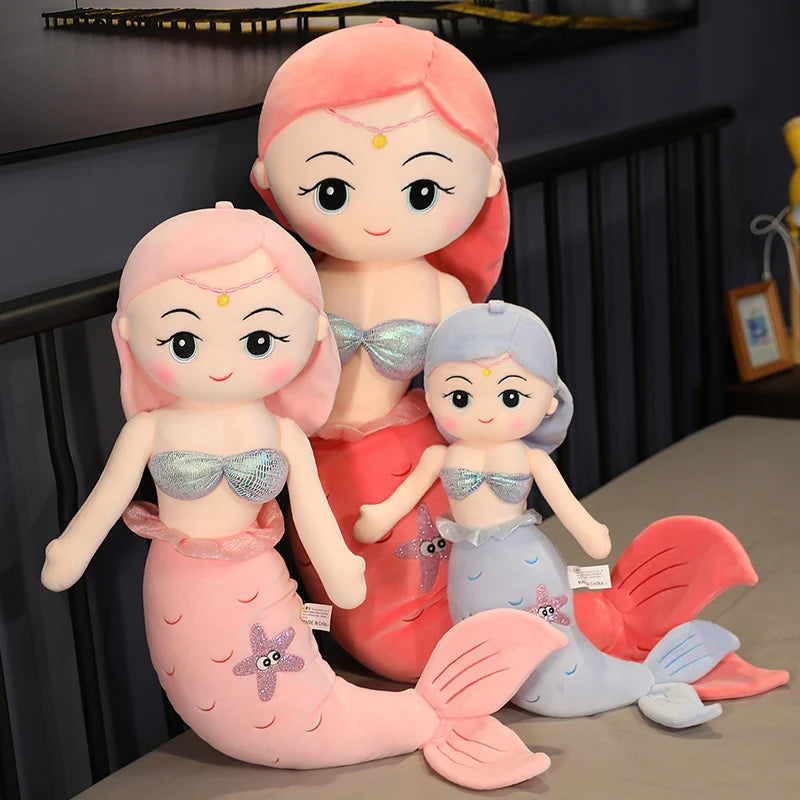 Giant Mermaid Doll Plushie Pillow - product detail view 4
