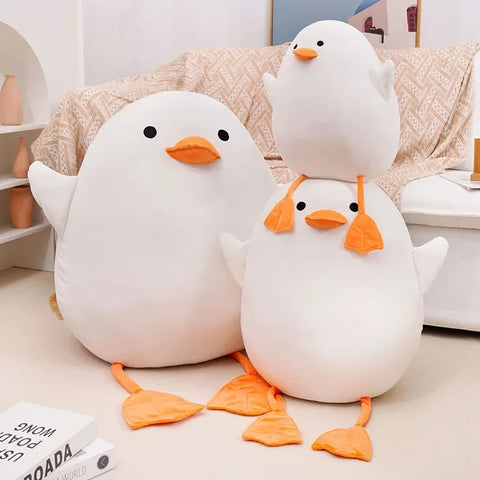 Duck Pillow Plush Toy – Adorable Round Plush Cushion