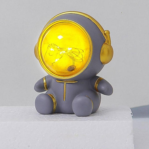 Astronaut Night Light Piggy Bank – Creative Coin Saving Box for Kids' Bedroom Decor