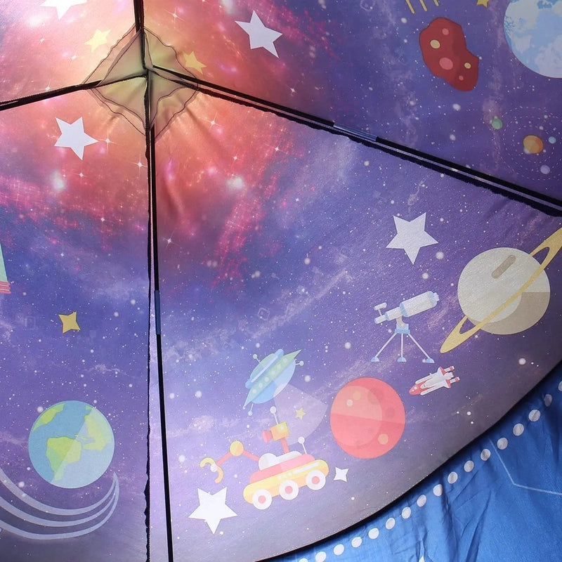 Rocket Ship Kids Tent – Pop-Up Space Adventure Playhouse for Boys & Girls Teeny Pandas