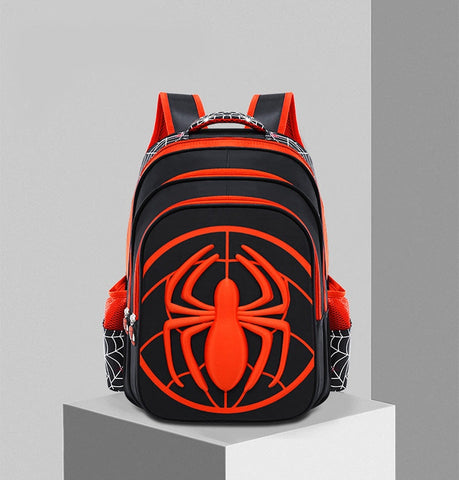 Spider Backpack + Pencil Case Set for Boys – Waterproof Primary School Bag