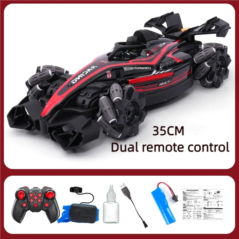 Car Rc W Light Dual Racer Dual Control RC LED Supercar - High-Speed Stunt Drift!