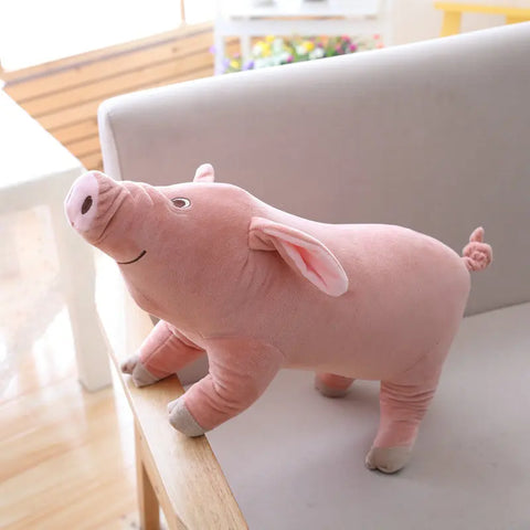 Giant Pig Plush Toy - Soft Stuffed Animal Cushion
