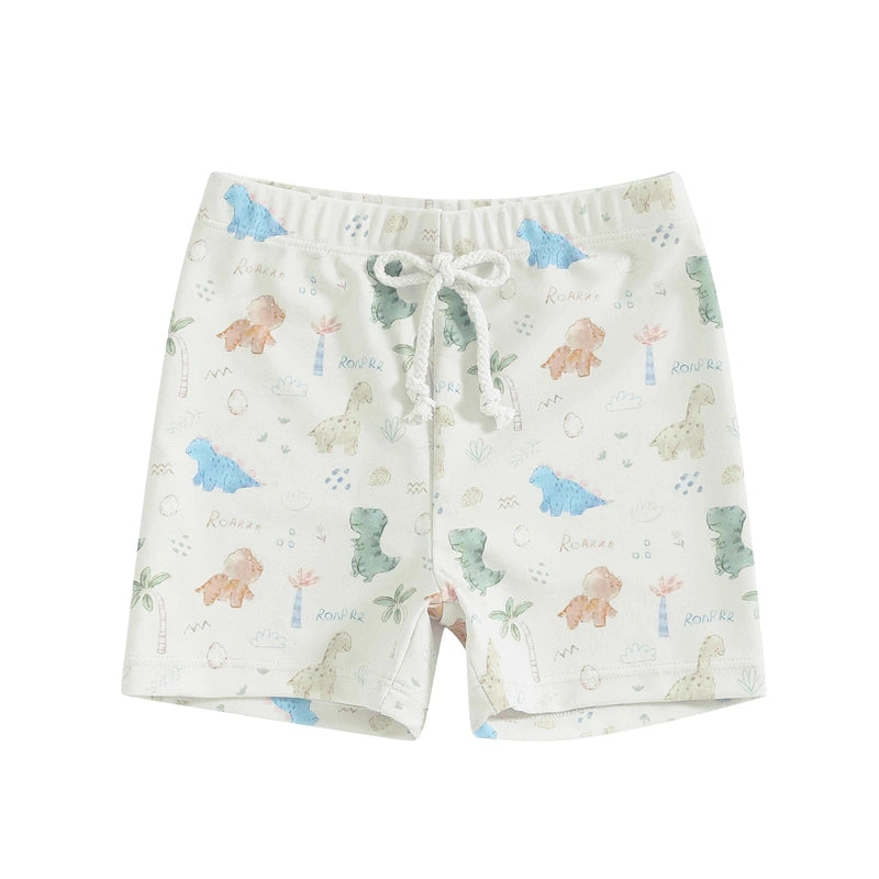 Printed Swim Shorts for Toddler Boys – UPF 50+ Sun Protection! Teeny Pandas