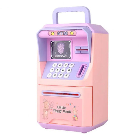 Educational Multifunctional Password Piggy Bank – ATM-Style Money Box for Kids