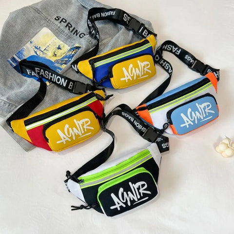 Kids Mini Waist Bag – Cute Oxford Fanny Pack and Crossbody Bag