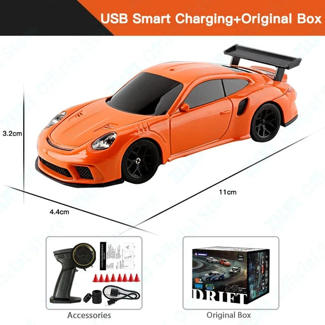 High-Speed Mini RC Drift Car 1/43- Thrill and Exciting Racing! Teeny Pandas