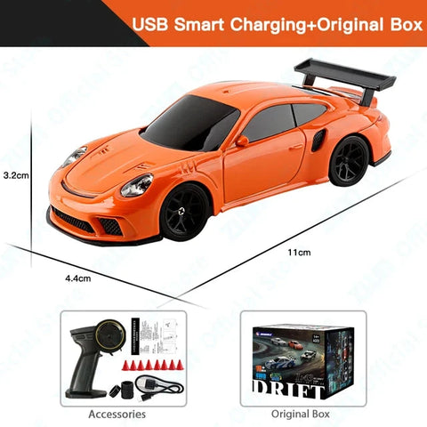 High-Speed Mini RC Drift Car 1/43- Thrill and Exciting Racing! Teeny Pandas