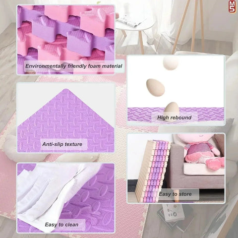 Baby Extra Thick Anti-Slip Play Mat - Thick and Durable! Teeny Pandas
