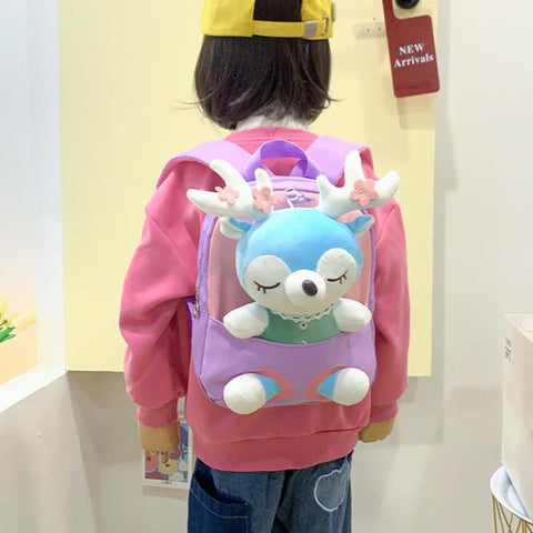 Detachable Cartoon Plush Children's Backpack