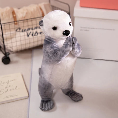 Kawaii Wild Animal Plush Doll - Standing Plush Otter Toy