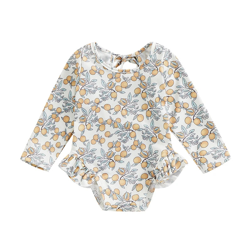 Ruffle Backless Bodysuit for Toddlers - For a Elegant Summer Look! Teeny Pandas