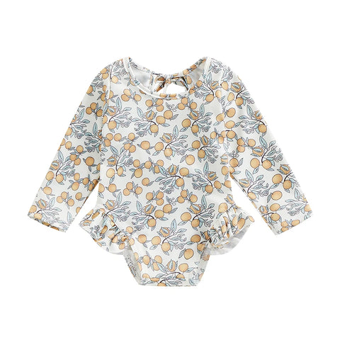 Ruffle Backless Bodysuit for Toddlers - For a Elegant Summer Look! Teeny Pandas