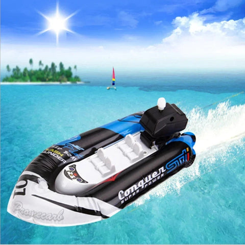 Inflatable Wind-Up Speed Boat Bath Toy