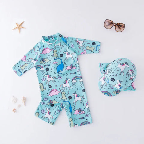 Kids Swimwear with Cap