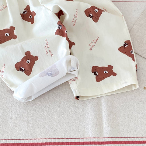 Cartoon Plaid Harem Pants for Kids - Summer Casual Loose Trousers