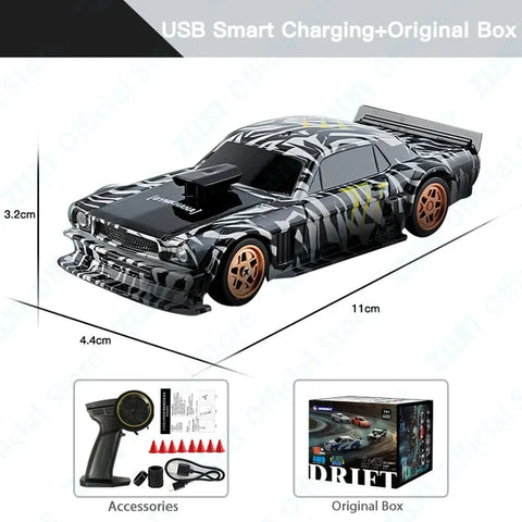 High-Speed Mini RC Drift Car 1/43- Thrill and Exciting Racing! Teeny Pandas