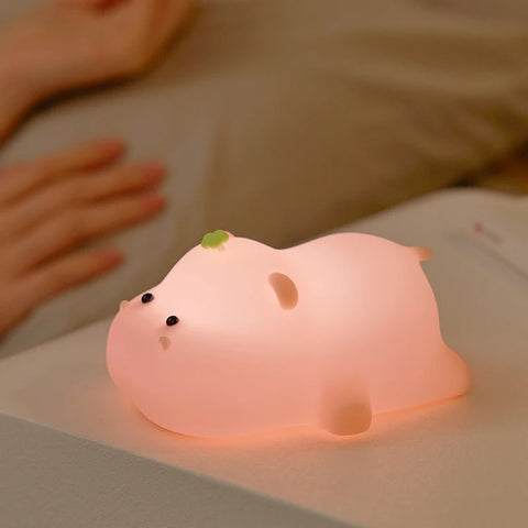 PiggyGlow LED Lamp – Cute Pink Piggy Desk Companion Teeny Pandas