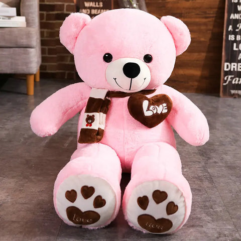 Ultra-Soft Bear Plush Pillow – Cuddly Companion