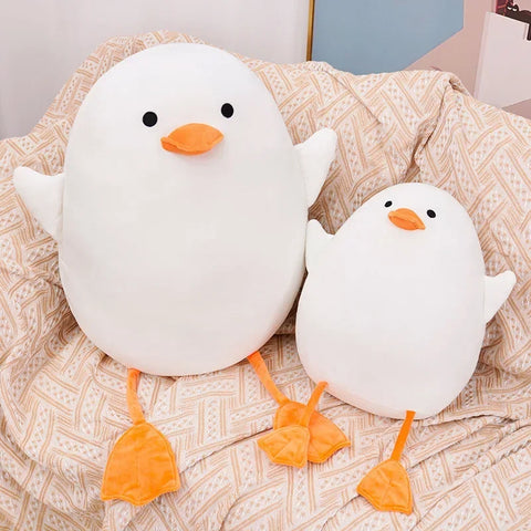 Duck Pillow Plush Toy – Adorable Round Plush Cushion