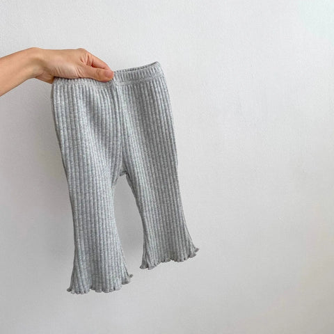 Baby Girls' Flared Pants - Korean Style Solid Color Leggings