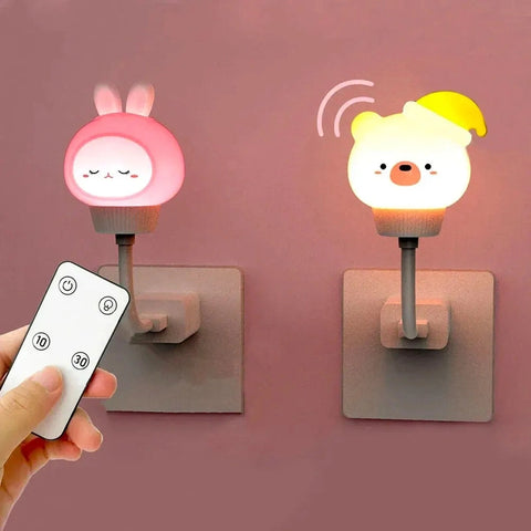 Cute Cartoon USB LED Night Light for Kids
