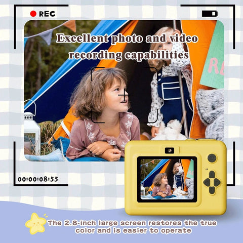 Kids Digital Instant Camera with Zero-Ink Printing