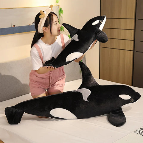 Killer Whale Plush Toy – Soft Orca Fish Doll for Kids and Baby