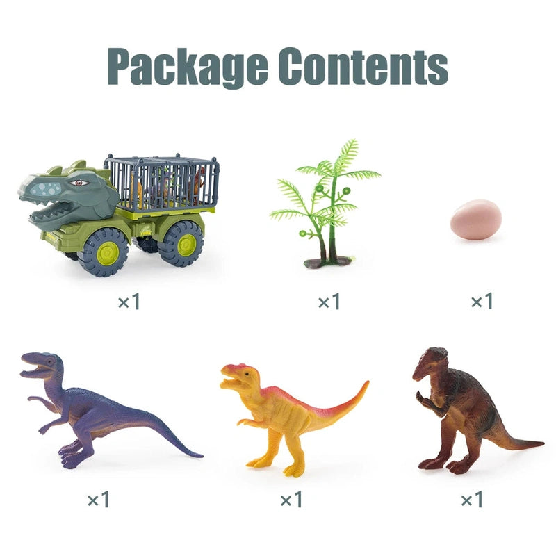 Interactive Dinosaur Engineering Vehicle Set for Kids Teeny Pandas