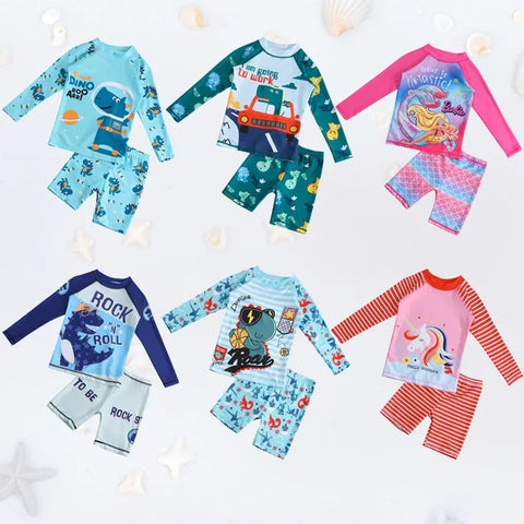 2-Pieces Swimsuit for Girls and Boys