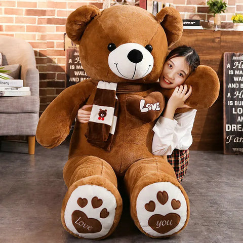 Ultra-Soft Bear Plush Pillow – Cuddly Companion