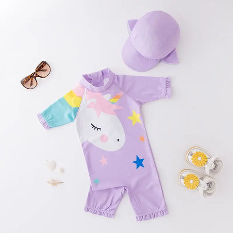 Kids Swimwear with Cap