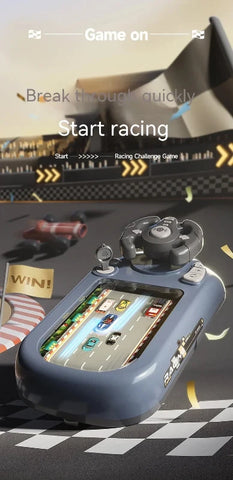 Children's Steering Simulator  – Realistic Racing Adventure with Rechargeable Battery & Sound Effects