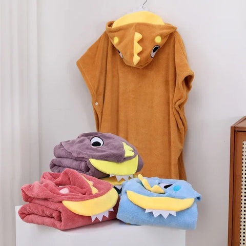 Kids Velvet Robe Beach Towel for Boys & Girls