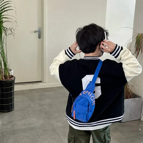 Chest Bag for Kids - Casual Shoulder Crossbody Bag for Boys