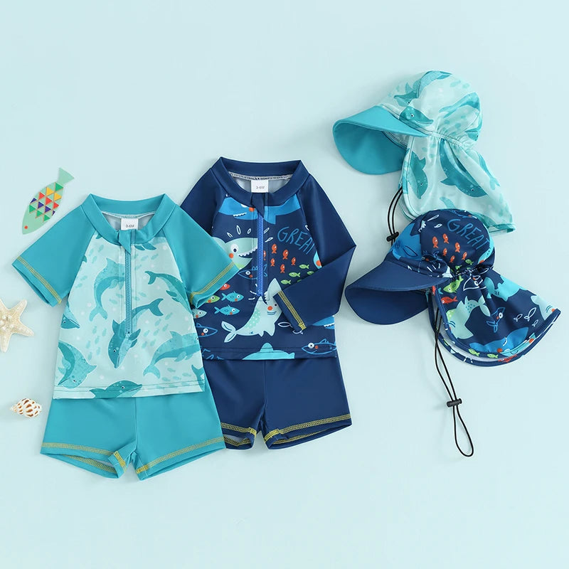 Underwater Designed Swim Set for Kids - For Sun Protection and Comfort! Teeny Pandas