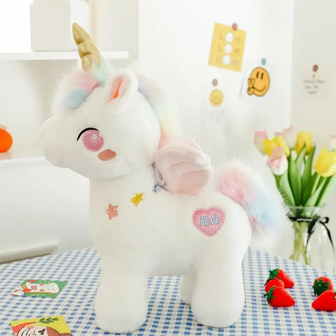 Fantasy Unicorn Plush Toy – Cute Angel Pegasus Stuffed Doll