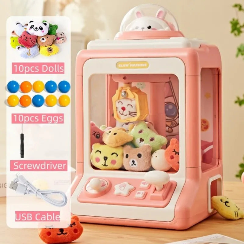 Mini Animal Claw Machine for Kids - Interactive Game with Lights & Music! Teeny Pandas