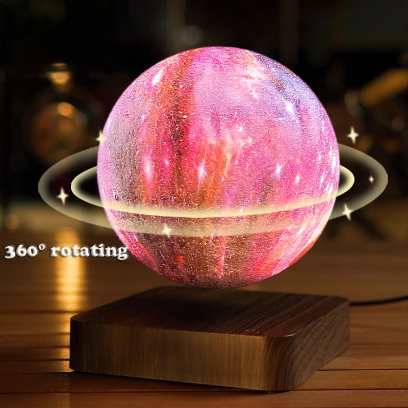 Levitating Galaxy Moon Night Light - For Magical Room Every Night Teeny Pandas
