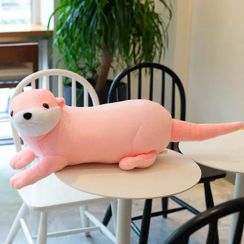 Lovely Otter Plush Toy – Realistic Stuffed Wild Animal Doll