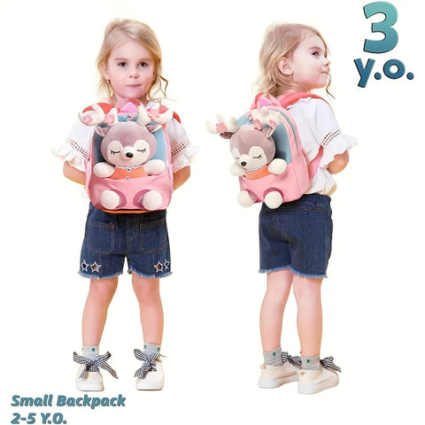 Detachable Cartoon Plush Children's Backpack