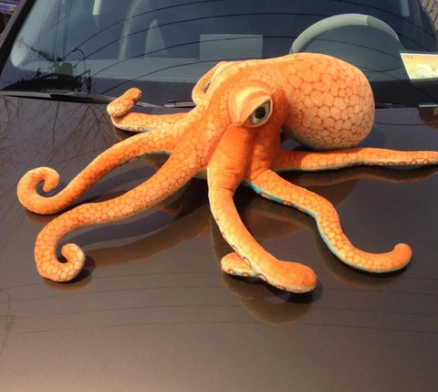 Simulation Octopus and Squid Plush Toys – Realistic Animal Stuffed Dolls