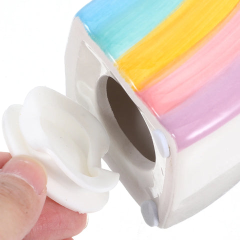 Rainbow Saving Pot Piggy Bank – Fun Cartoon Coin Container for Kids