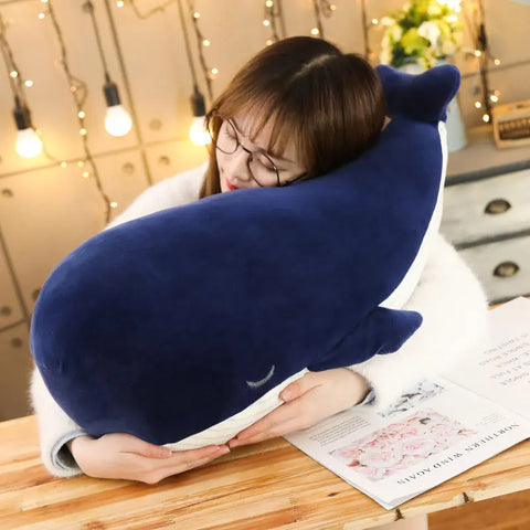 Super Soft Plush Blue Whale Stuffed Animal Toy – Ideal Birthday Gift for Kids