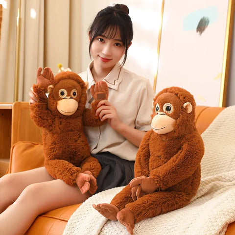 Cartoon Gorilla Plush Toy – Soft Stuffed Monkey Doll
