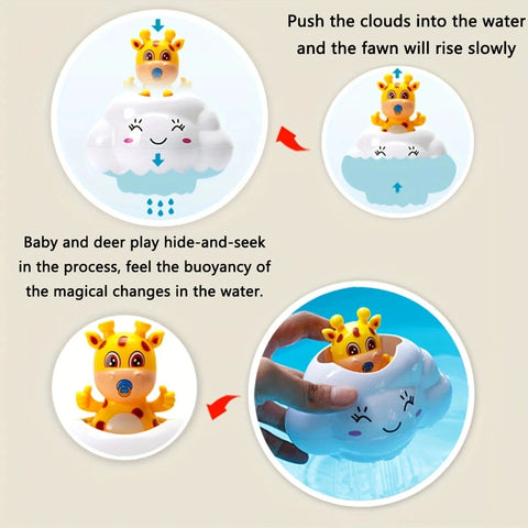 Cute Swimming Cloud Shower Bath Toy