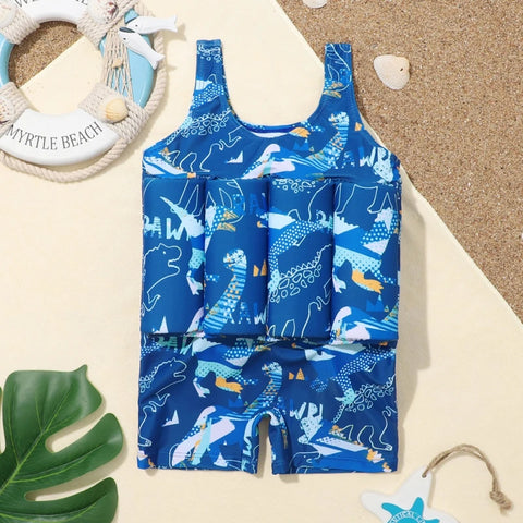 Dinosaur Boys Buoyancy Swimsuit - One-Piece Swimwear for Kids!